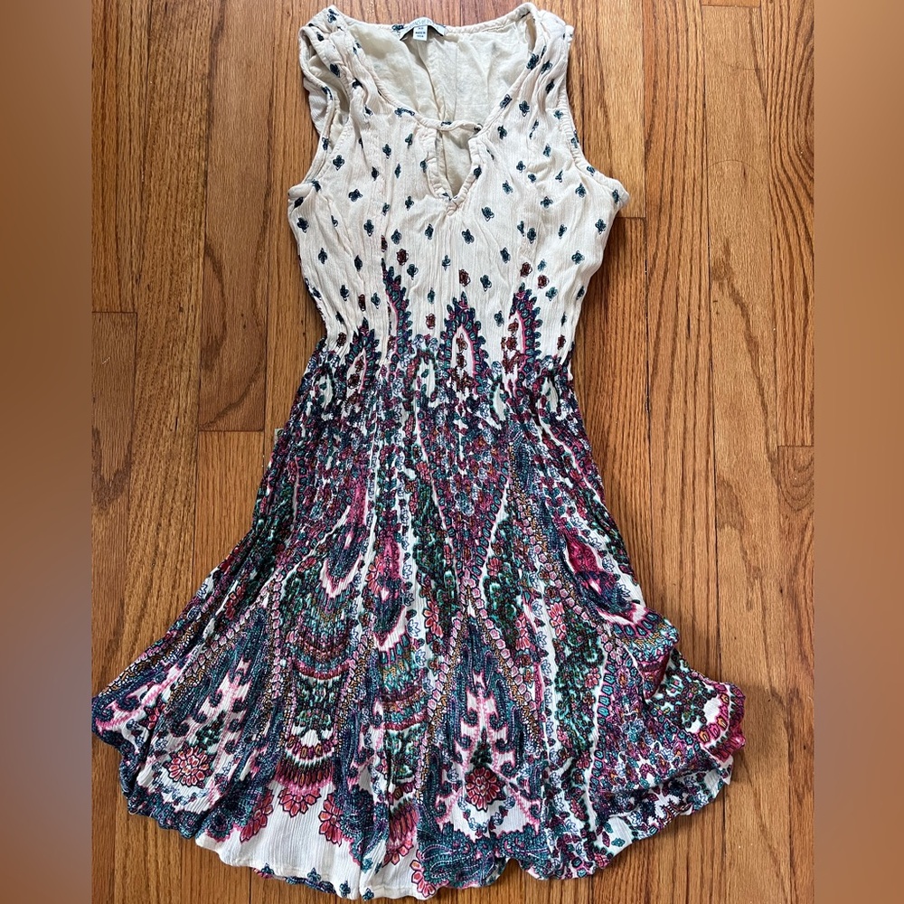 ⭐️5/$25⭐️ Patrons of Peace Sleeveless Dress Retro Boho Festival